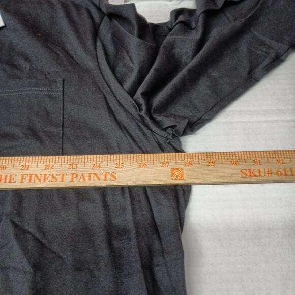 2 Brahma Long Sleeve Work T-Shirt 3XLT 54-56 Black Pocket Tee 100% Cotton - Picture 6 of 8